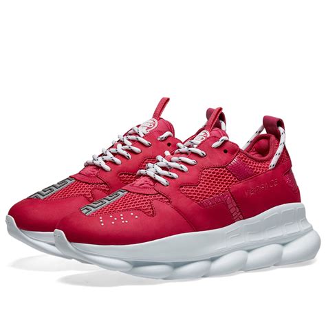 versace sneakers chain reaction pink